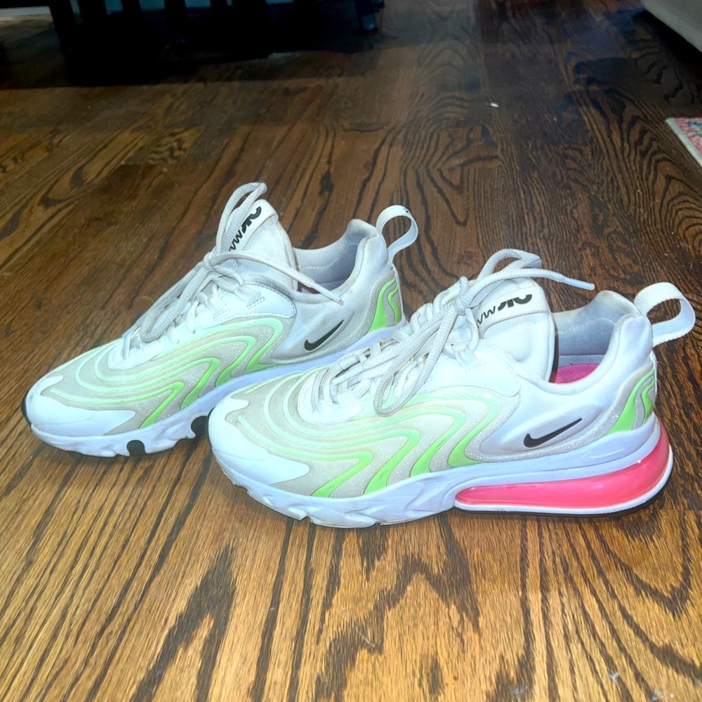Nike air max 270 react ENG sneakers in white and yellow